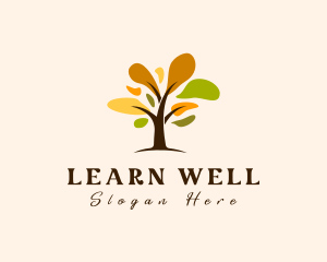 Spring Wellness Tree logo design