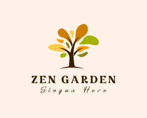 Spring Wellness Tree logo design