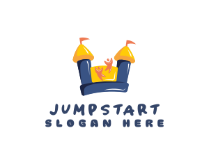 Fun Bounce Castle Inflatable logo design