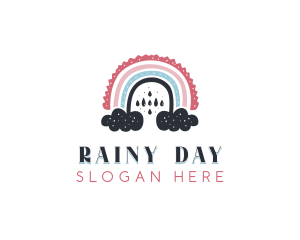 Rainy Cloud Boho Rainbow logo