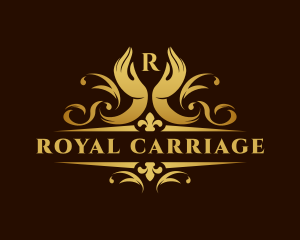 Royal Hand Ornate Crest logo design