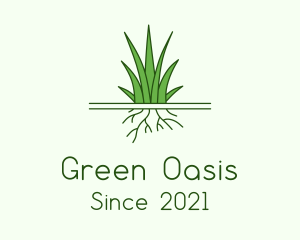 Garden Grass Roots logo design