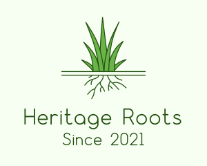 Garden Grass Roots logo design