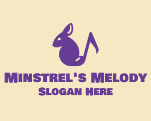 Musical Note Mouse logo design