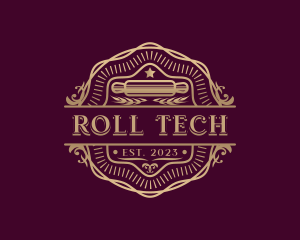 Premium Pastry Rolling Pin  logo design