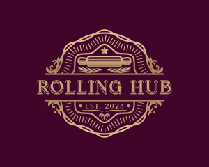 Premium Pastry Rolling Pin  logo design