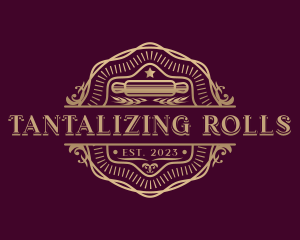 Premium Pastry Rolling Pin  logo design