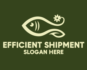 Floral Marine Fish Logo