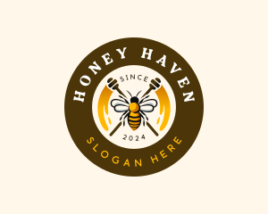 Bee Honey Apiary logo design