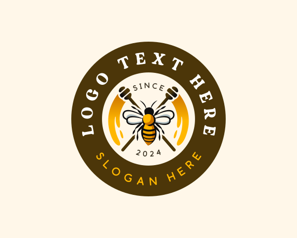 Honey Dipper logo example 4