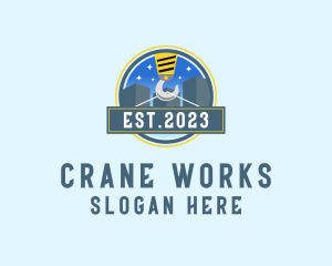 Construction Crane Building logo
