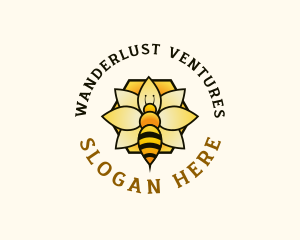 Honey Bee Apiary Logo