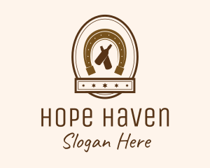 Horseshoe Bottle Badge logo