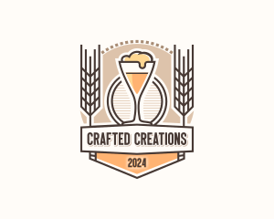 Pub Brewery Beer logo design