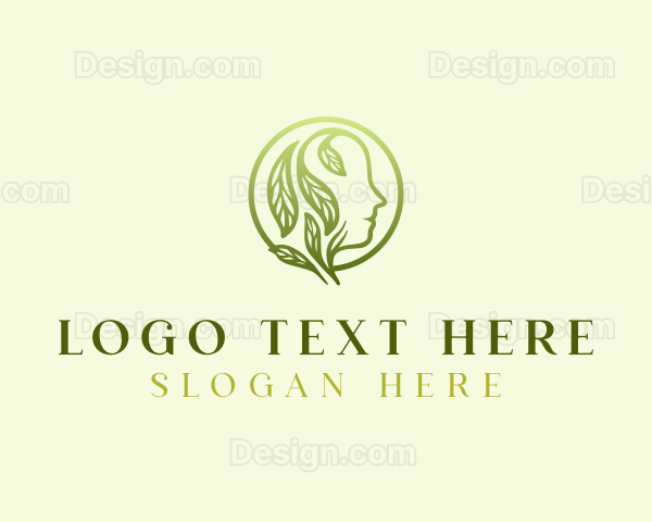 Mental Health Leaf Therapy Logo