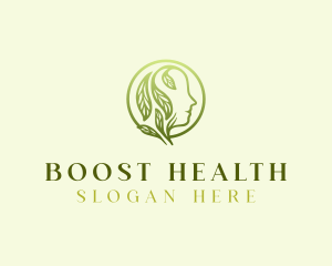 Mental Health Leaf Therapy logo design