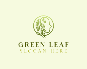 Mental Health Leaf Therapy logo design