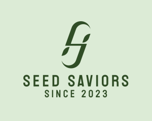 Leaf Gardener Letter S  logo design