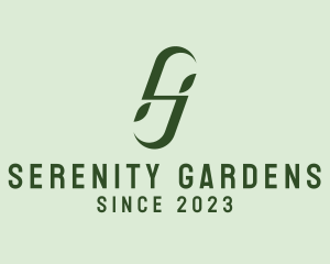 Leaf Gardener Letter S  logo design