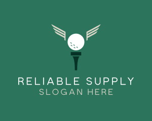 Golf Tee Wings logo design