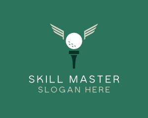 Golf Tee Wings logo design