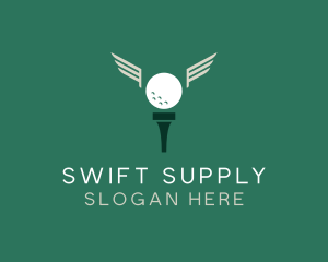 Golf Tee Wings logo design