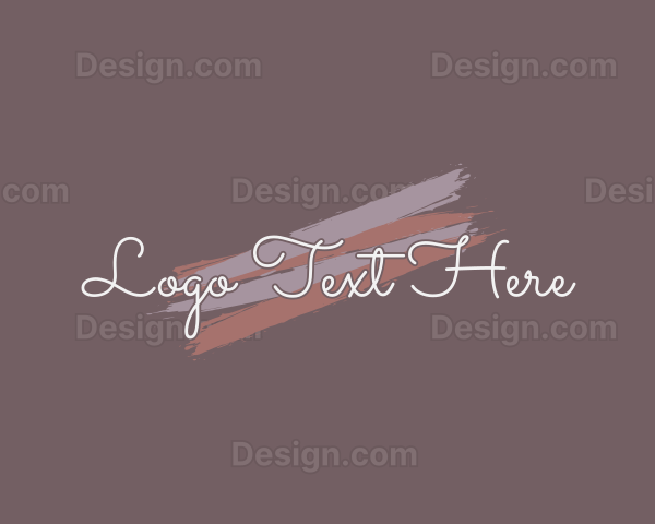 Cursive Cosmetic Business Logo