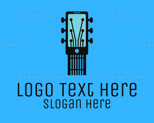 Acoustic Music Instrument Mobile App Logo