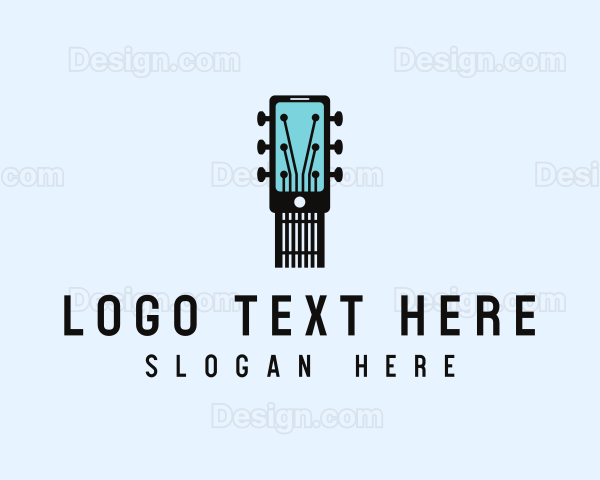 Acoustic Music Instrument Mobile App Logo