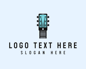 Acoustic Music Instrument Mobile App Logo