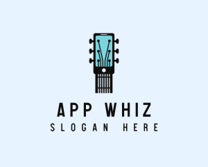 Acoustic Music Instrument Mobile App logo design