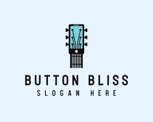 Acoustic Music Instrument Mobile App logo design