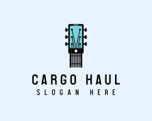 Acoustic Music Instrument Mobile App logo design