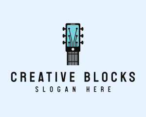 Acoustic Music Instrument Mobile App logo design