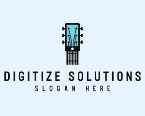 Acoustic Music Instrument Mobile App logo design