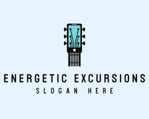 Acoustic Music Instrument Mobile App logo design