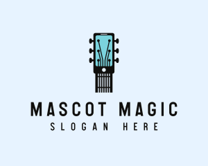 Acoustic Music Instrument Mobile App logo design