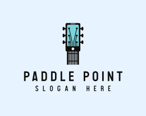 Acoustic Music Instrument Mobile App logo design