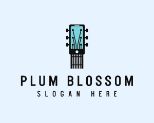 Acoustic Music Instrument Mobile App logo design