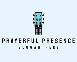 Acoustic Music Instrument Mobile App logo design