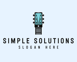 Acoustic Music Instrument Mobile App logo design