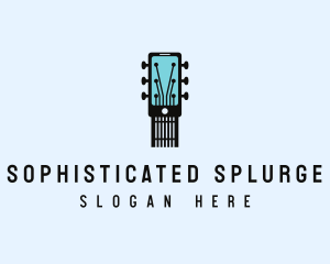 Acoustic Music Instrument Mobile App logo design