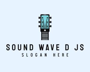 Acoustic Music Instrument Mobile App logo design