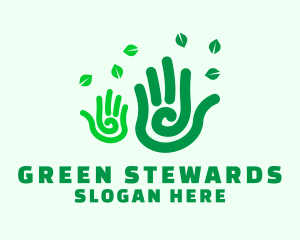 Green Hands Gardening logo design