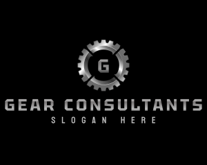 Industrial Gear Cogwheel logo design