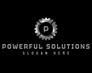 Industrial Gear Cogwheel logo design