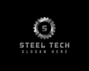 Industrial Gear Cogwheel logo