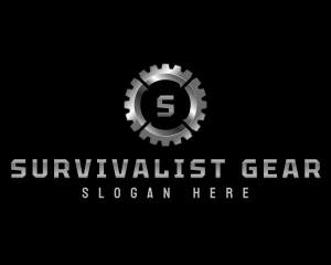 Industrial Gear Cogwheel logo design