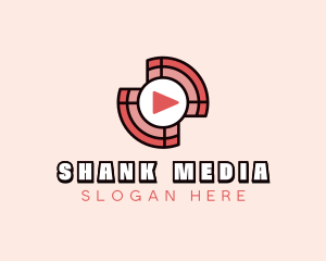 Media Player Button logo design