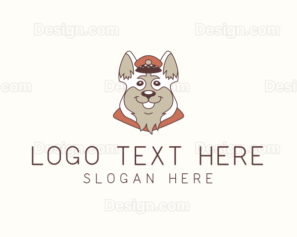 Captain Dog Pet Logo